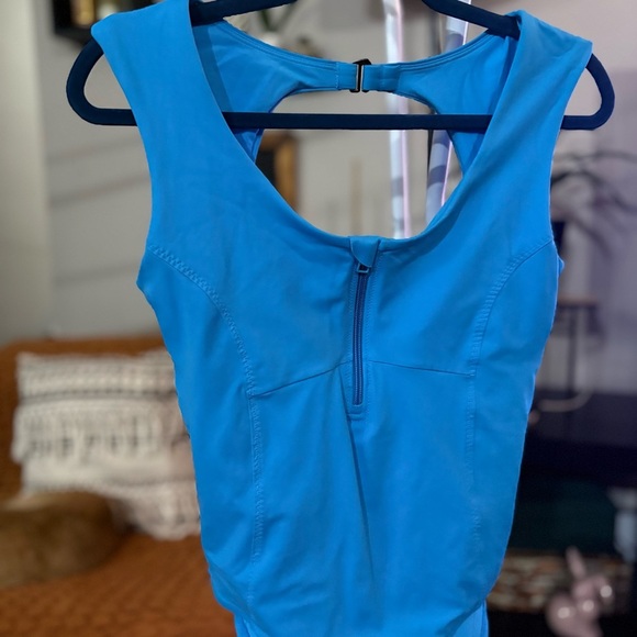 Athleta Blue Women's One Piece Swimsuit - Picture 2 of 11